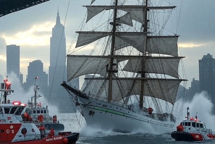 Mueren dos cadetes y 22 resultan heridos tras colisión del buque‑escuela Cuauhtémoc en Nueva York